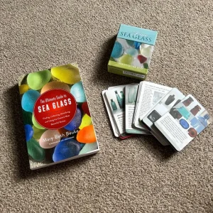 Sea glass book and ID cards