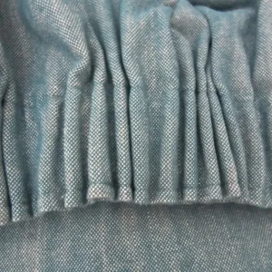 Pair of Pencil Pleat Lined Curtains in Teal John Lewis Fabric - Image 4