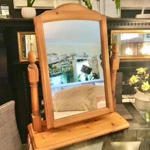 Dressing table mirror Adjustable wooden stand alone dressing table mirror - Image 2