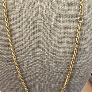 9CT GOLD 16 INCH ROPE CHAIN