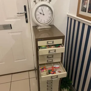 Vintage Bisley 15 Multi Drawer- Classic Coffee and Cream - - Image 2