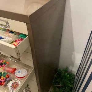 Vintage Bisley 15 Multi Drawer- Classic Coffee and Cream - - Image 5