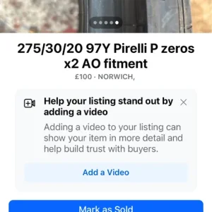 275/30/20 97Y Pirelli P zeros x2 - Image 6