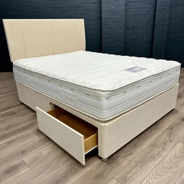 New Divan Double Bed – Mattress Included – Storage Optional – Order Today>>