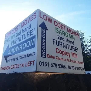 Large gilded bevelled edged 4ft mirror Low Cost Moves 2nd Hand Furniture STALYBRIDGE SK15 3DN - Image 8