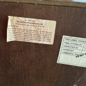 Glass fronted book case - Image 5