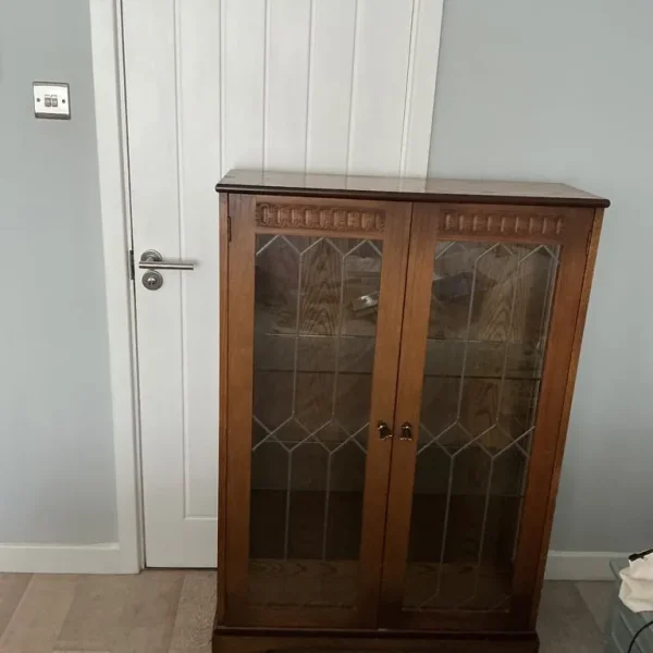 Glass fronted book case
