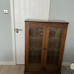 Glass fronted book case