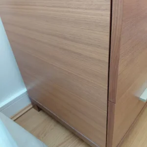 1 Walnut Modern bedside unit - Image 3