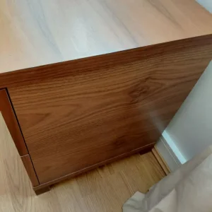 1 Walnut Modern bedside unit - Image 4