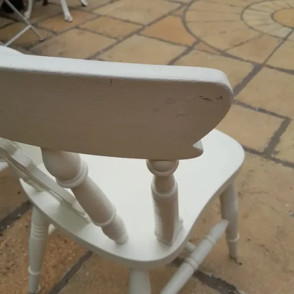 Rustic farmhouse french shaby chic chairs wooden set of 3