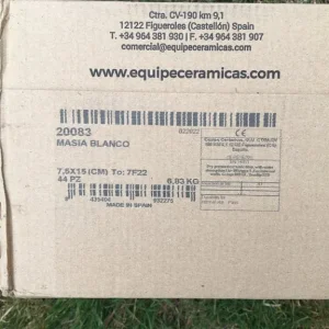 FREE - White Wall Tiles - Rustic - 7.5x15 cm - 6 boxes, approx 3sq mtr - Image 2