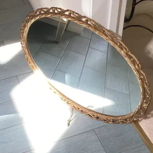 Gold vintage style mirror