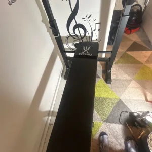 Bench press machine with weights!