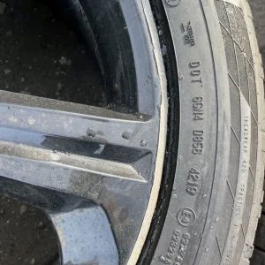 JAGUAR F-PACE 20” SET OF 4 ALLOY WHEELS WITH CONTINENTAL TYRES HK8M-1007-LB C - Image 4