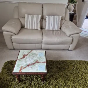 sofa and Arm Chairs, all recliners and in leather - Image 2