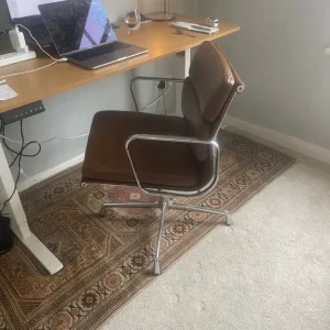 Vintage Eames leather office chair