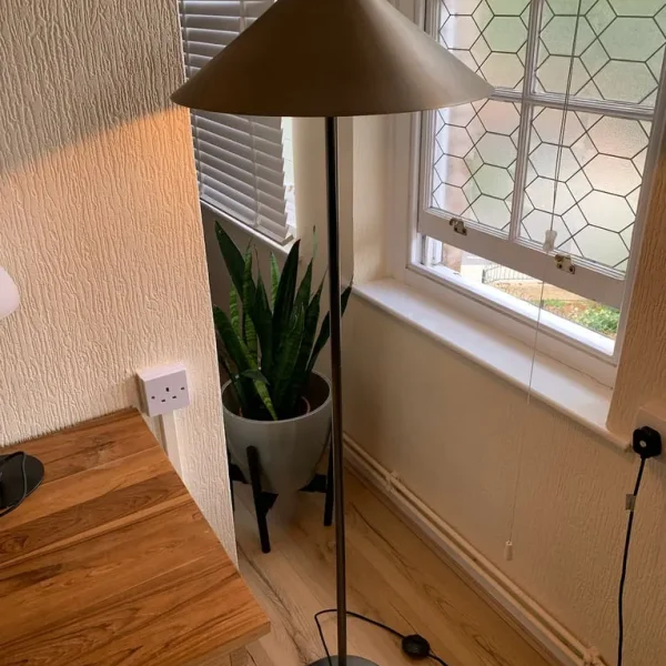 Floor Lamp with Amber Bulb