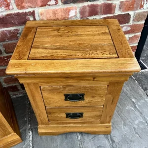 Pair of Solid Oak Bedside Tables - Excellent Condition - Image 8