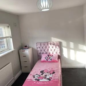 Single bed with mattress
