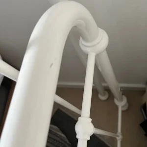 Small Double Bed Frame - Oliver frame, from Feather And Black Oliver - Porcelain White - Image 2