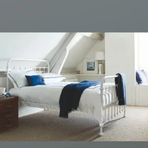 Small Double Bed Frame - Oliver frame, from Feather And Black Oliver - Porcelain White