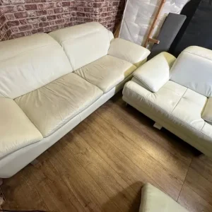 White Leather Sofa