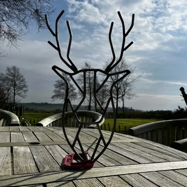 Deer decorations made from steel