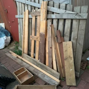 Garden fence with other timber pieces - Image 2