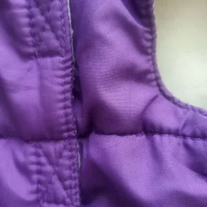 Purple dog coat pink glittery, small dog as new - Image 4