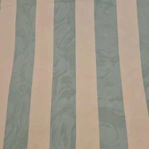 Green and cream striped curtains 38"X 84" - Image 3