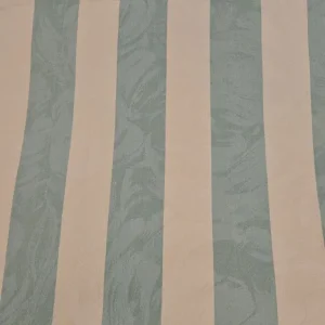 Green and cream striped curtains 38"X 84" - Image 4