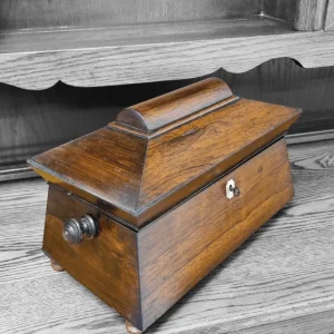 Antique Victorian Tea Caddy Box / c.1880 - Image 7