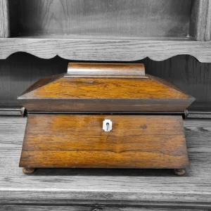 Antique Victorian Tea Caddy Box / c.1880 - Image 8