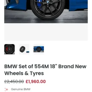 BMW 1 series 18" 554M Mperformance Wheels and Tyres - Image 4