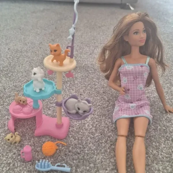 Barbie cat set