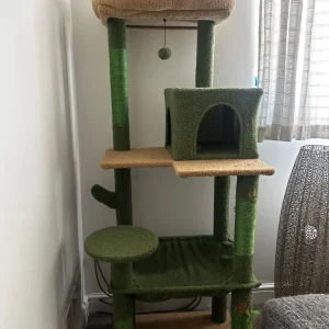 Cactus cat tower only used for 6 months - Image 2