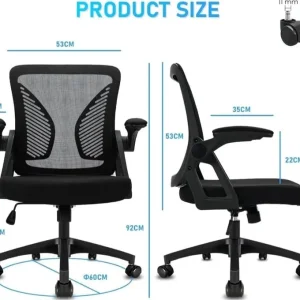 Durrafy Ergonomic Office Chair Black - Image 7
