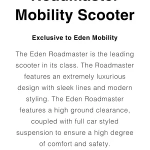 Eden Roadmaster Mobility Scooter - Image 8
