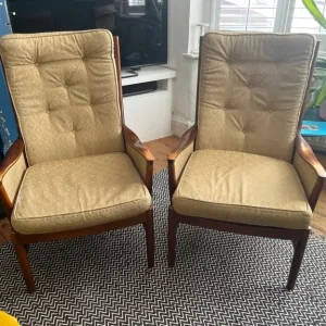 Lovely vintage Parker Knoll armchairs x2 1016-19