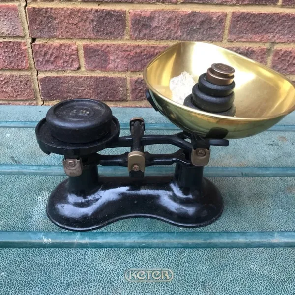 Vintage Boots Nottingham Scales with Brass Bowl.