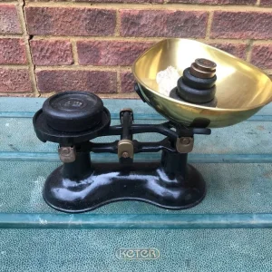 Vintage Boots Nottingham Scales with Brass Bowl.