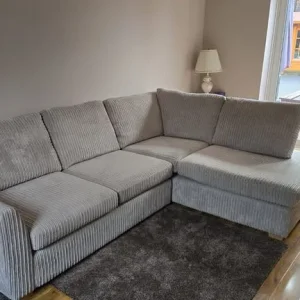 Light grey corner sofa - Image 4