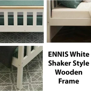 Double bed, shaker bed, wooden bed, with double mattress, bargain, Deliver - Image 2