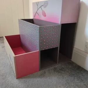 Children’s book case storage