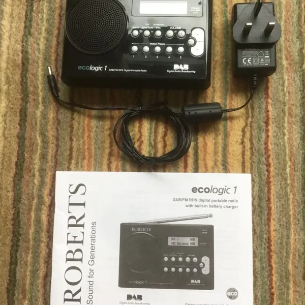 Roberts Ecologic 1 DAB/FM RDS digital portable radio, mains/ battery with built in battery charger