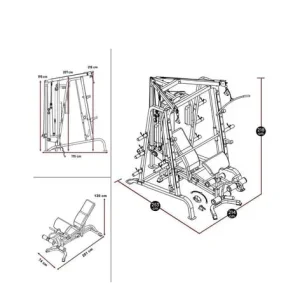 Marcy Smith machine and rack with dual cables - Image 4