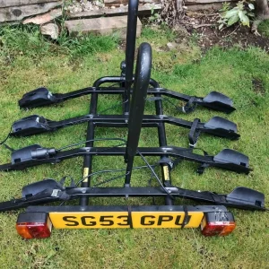 Halfords 4 bike tow bar mounted carrier