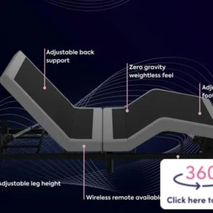 Single Adjustable Bed with Upholstory Frame - Image 4