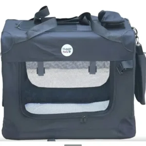 HugglePets Foldable Fabric Pet Crate Carrier - (Large 70 x 52cm)